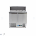  Ψυγείο προετοιμασίας πίτσας 2 πόρτες - 90cm -285L - με κάλυμμα από ανοξείδωτο χάλυβα